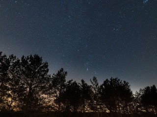 Sonne, Mond und Sterne im Wildnisgebiet Jüterbog