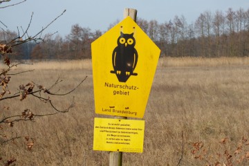 Das Schild markiert Naturschutzgebiete © Naturwacht