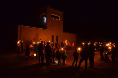 Fackelwanderung, Foto: Peter Koch, Lizenz: Landschafts-Förderverein Nuthe-Nieplitz-Niederung e.V.